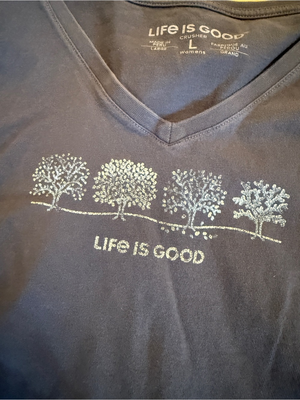 Life is Good Trees Blue Long Sleeve Tee - Picture 3 of 4